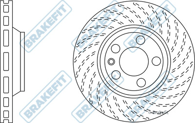 #ad Brake Disc Single Vented fits VW TOUAREG 7L 4.2 Front Right 02 to 06 350mm New GBP 54.92