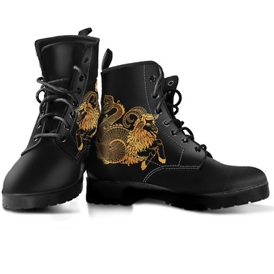 #ad Capricorn Zodiac Men amp; Women Boots Capricorn Star Sign Vegan Leather Booties $79.90