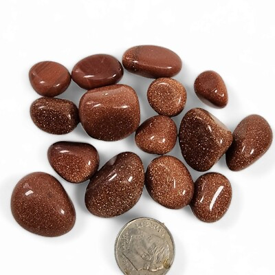 #ad Goldstone Polished Stones 56.3 grams $4.99