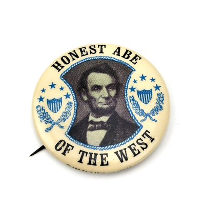 #ad Vintage Art Fair 1967 Honest Abe of the West 2quot; Pinback Button Political #A1 $19.92