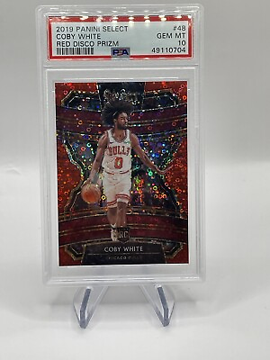 #ad 2019 20 Select Coby White Rookie Red Disco RC 49 #48 PSA 10 Color Match 🔥 $189.99