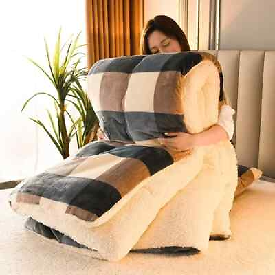 #ad Blankets Winter Autumn Milk Fleece Sleeping Blanket Comforter Quilt Duvet $195.36