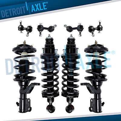 #ad 8pc Front Rear Struts Coil Springs Sway Bars for 2003 2004 2005 Honda Civic 1.7L $300.28