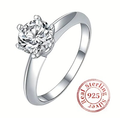 #ad Moissanite Engagement Wedding Solitaire $19.99