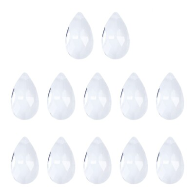 #ad 12x Clear Chandelier Glass Crystals Pendant Lamp Parts Hanging Drop Decor $8.35