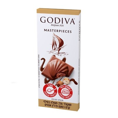 #ad 6x Godiva Milk Chocolate Filled With Hazelnut Cream 83 Grams Israel Kosher $69.99