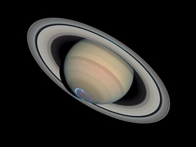 #ad Saturn Rings Ring System Space Gas Giant Aurora Space Photo Poster Art Print $23.99