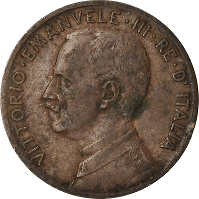 #ad #900896 Coin Italy Vittorio Emanuele III 2 Centesimi 1909 Rome AU Bro $14.24