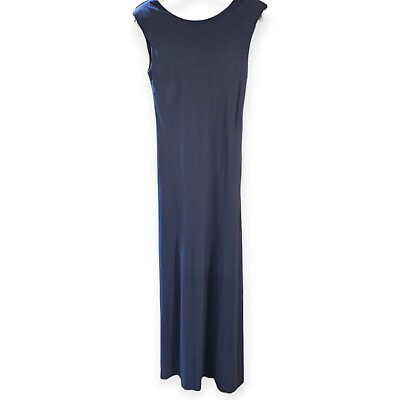 #ad Vera Wang Maxi Evening Prom Formal Sleeveless Ink Blue Dress. Woman#x27;s Size 6. $100.00