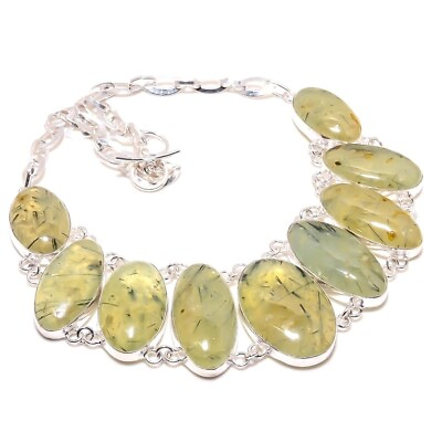 #ad Golden Rutile Gemstone Necklace 925 Sterling Silver Handmade NecklaceJewelryGift $27.90