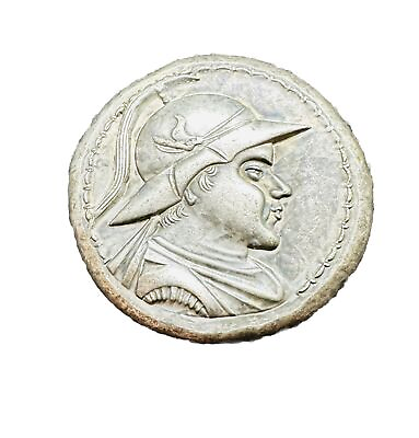 #ad Rare Ancient Roman King Silver Coated AR Coin $90.00