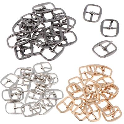 #ad 20pcs Shape Metal Buckles DIY Sewing Accessories 18x10mm $6.94