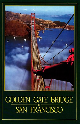 #ad Golden Gate Bridge San Francisco California Postcard $1.49