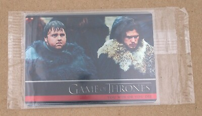 #ad Game of Thrones Complete Volume 2 1 1 Metal Case Topper Card You Win or You Die $99.99