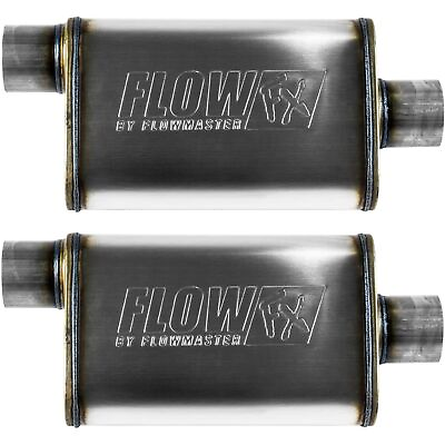 #ad Flowmaster 71229 FlowFX Muffler 409S 3 Offset In 3 Center Out Moderate 2 Pack $99.99