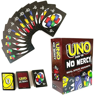 #ad UNO Show em No Mercy Family Card Game Board Game Mattel $9.99