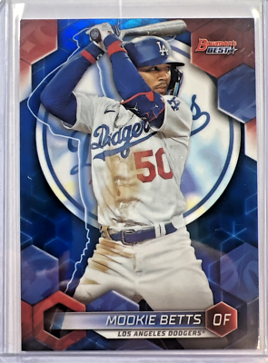 #ad #ad 2023 Bowman#x27;s Mookie Betts Best Blue Refractor # 150 #52 DODGERS $11.99