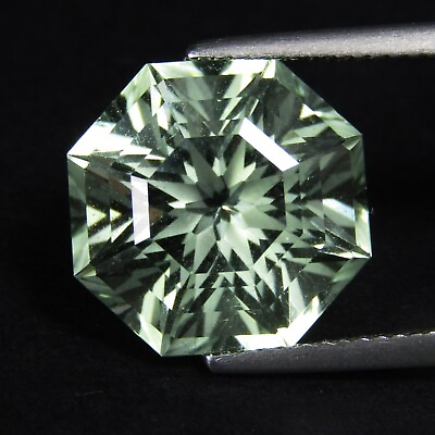 #ad 10.80Cts Natural Gorgeous Green Amethyst Prasiolite 14mm Octagon Cut Gemstone $49.99