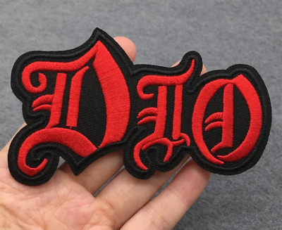 #ad RONNIE JAMES DIO HEAVY METAL BAND BLACK RED Embroidered Iron On Patch $3.95