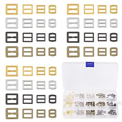 #ad 240Pcs 4 Colors Sewing Mini Buckles Metal DIY Patchwork Buckle Sewing Mini Tr... $23.30