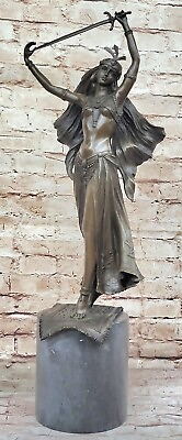 #ad Handcrafted Detailed 33 LBS Huge Persian Princess Genuine Bronze Sculpture Gift $399.50