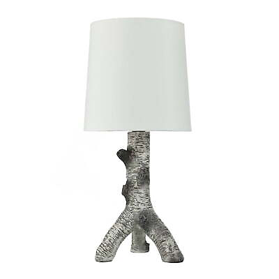 #ad White Birch Branch Table Lamp with White Shade 8quot;W x 17.25quot;H Medium Size $27.56
