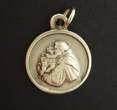 #ad Vintage Saint Anthony Medal Religious Holy Catholic $7.19