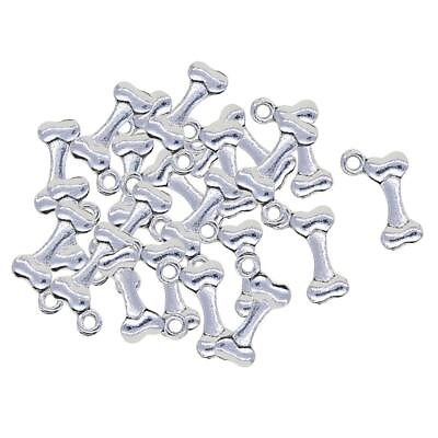 #ad 50pcs Pet Charm Alloy Doggy Puppy Pendant for DIY Necklace $6.82