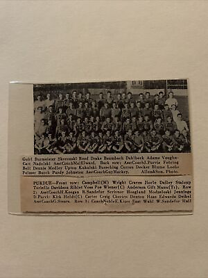 #ad Purdue University Boilermakers 1934 Football Small Team Picture $16.00