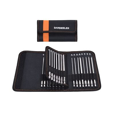 #ad Dandeeler 30 Piece 6 Extra Long Security Bit Set Torx Hex Slotted Phillips Sq... $58.95