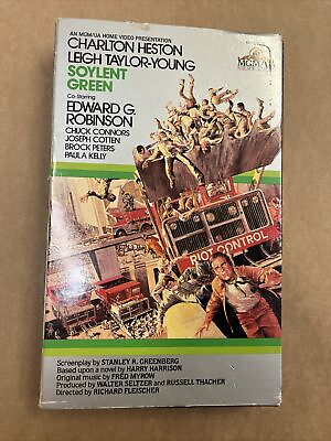 #ad Soylent Green Factory Sealed VHS Tape Vintage Rare Big Box 1981 Release No Res. $24.99