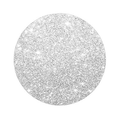 #ad 6 PCS Silver Sparkle Crushed Glitter Placemat Round Glam Decorative Table Mat... $28.86