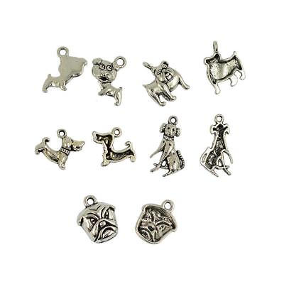 #ad 5 Styles Mixed Lovely Pet Dog Charms Pendants DIY Jewelry $5.99