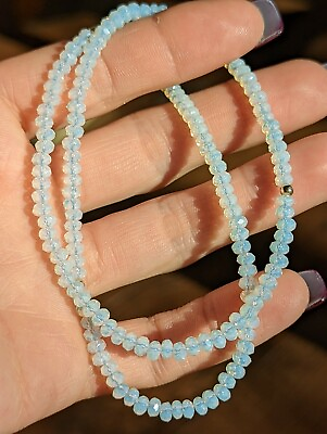 #ad 14K Gold Filled White Opal Necklace $26.00