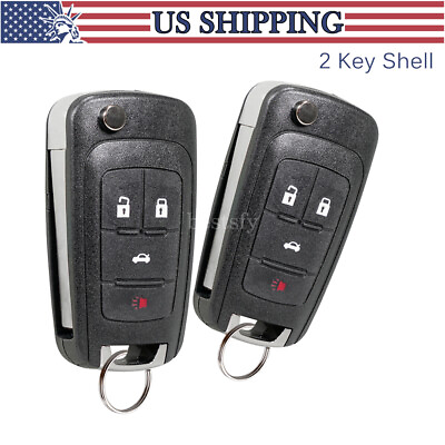#ad 2 For 2011 2012 2013 2014 2015 2016 Buick Regal Flip Remote Key Fob Shell Case $9.95