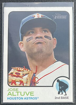 #ad #ad 2022 Topps Heritage High Jose Altuve Action Image Variation #43 Photo SP Astros $4.99