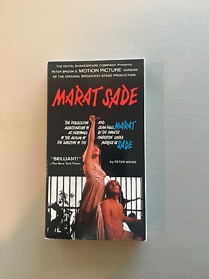 #ad Marat Sade VHS Rare 1967 film version of play Glenda Jackson Ian Richardson $18.35