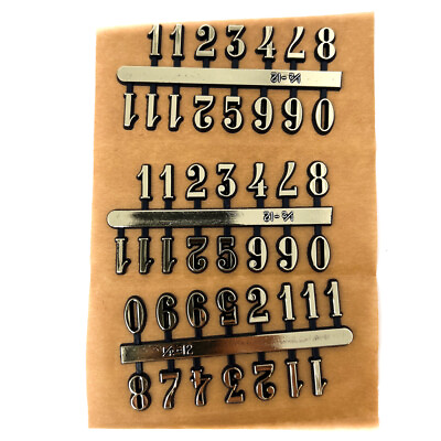 #ad 3 x 15 Pcs DIY Clock Numerals Decorative Clocks Replacement Parts Gold $6.78