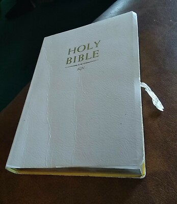 #ad Holy Bible KJV King James Version White Cover gold page edge ISBN 9789868522312 $4.99
