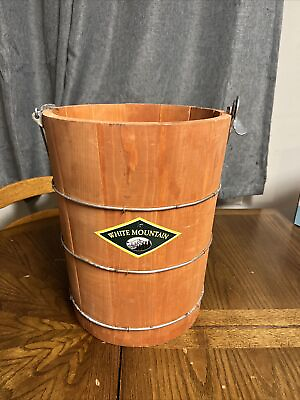 #ad WHITE MOUNTAIN 6 QT. ICE CREAM MAKER FREEZER WOODEN BUCKET ONLY $79.99