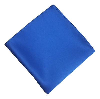#ad Men#x27;s Royal Blue Solid 11quot; Pocket Square Handkerchiefs $13.99