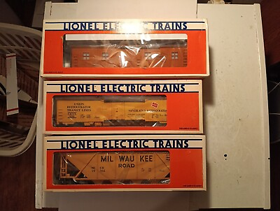 #ad Lot Of 3 Lionel Milwaukee Road New Old Stock 6 19302 6 19500 6 19656 In Boxes $69.95