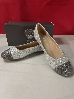#ad Vince Camuto CG PIAF Silver Shoes Size 5m $24.99