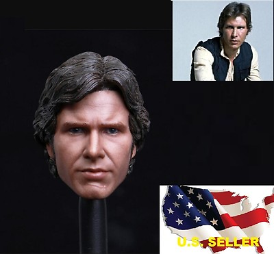 #ad Custom 1 6 Scale Han Solo Harrison Ford Head Sculpt For Hot Toys phicen ❶USA❶ $34.55