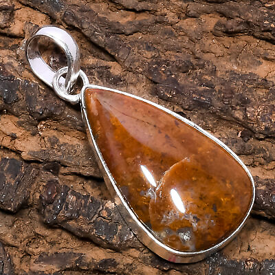 #ad African Moss Gemstone 925 Sterling Silver Jewelry Pendant 1.93quot; $7.90