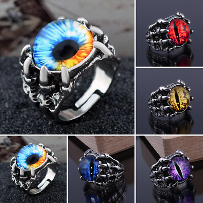 #ad Retro Punk Gothic Evil Eye Finger Ring Adjustable Claws Ring Women Men Jewellery $1.16