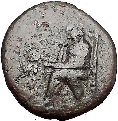 #ad KOLOPHON in IONIA 1CenBC Poet Homer of ODYSSEY Apollo Ancient Greek Coin i55795 $90.00