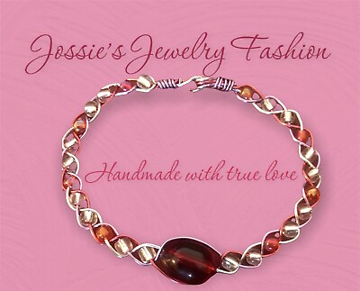 #ad hand made jewelry glass beads bracelets $5.00