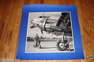 #ad DELTA AIR LINES DC 3 ON TARMAC WITH AGENT LARGE LAMINATED SEALED POSTER 29 X 33 $39.99