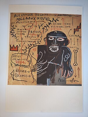 #ad #ad Jean Michel Basquiat Print Poster Wall Art Signed Pop Art Unframed $74.95